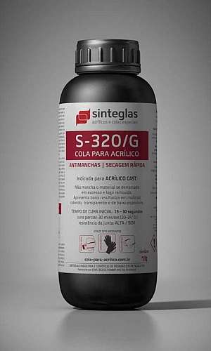 Cola para acrílico anti-manchas Cola para acrílico anti-manchas