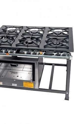 Fogão industrial 6 bocas com forno Fogão industrial 6 bocas com forno